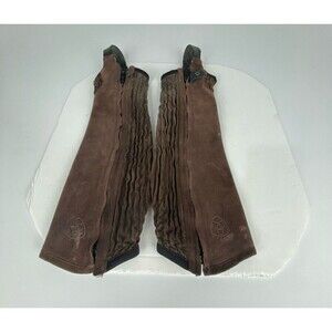 Ariat  Chap Adult Chocolate Brown Suede Gaiters, Size XST.Equestrian